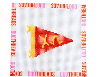 Chi Omega Sorority Pennant Needlepoint Canvas