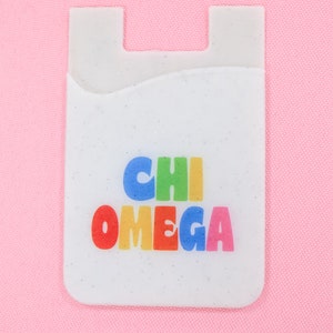 Cartera para teléfono Shimmer de la hermandad Chi Omega