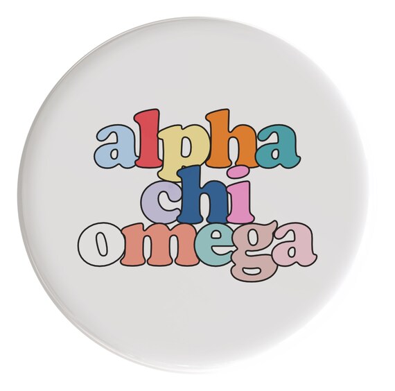 Alpha Chi Omega Live In Color Sorority Button (Includes One) // See Description to Customize / Greek / Big Little / Gameday