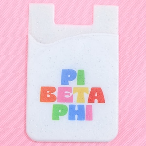 Cartera para teléfono Shimmer de la hermandad Pi Beta Phi