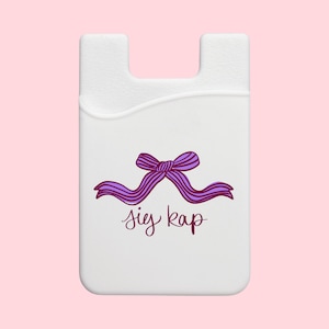 Cartera para teléfono con lazo coqueto de la hermandad Sigma Kappa