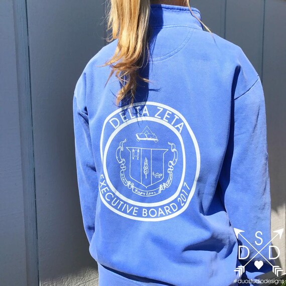 Alpha Kappa Delta Phi Cuddly 1//4 Zip Pullover
