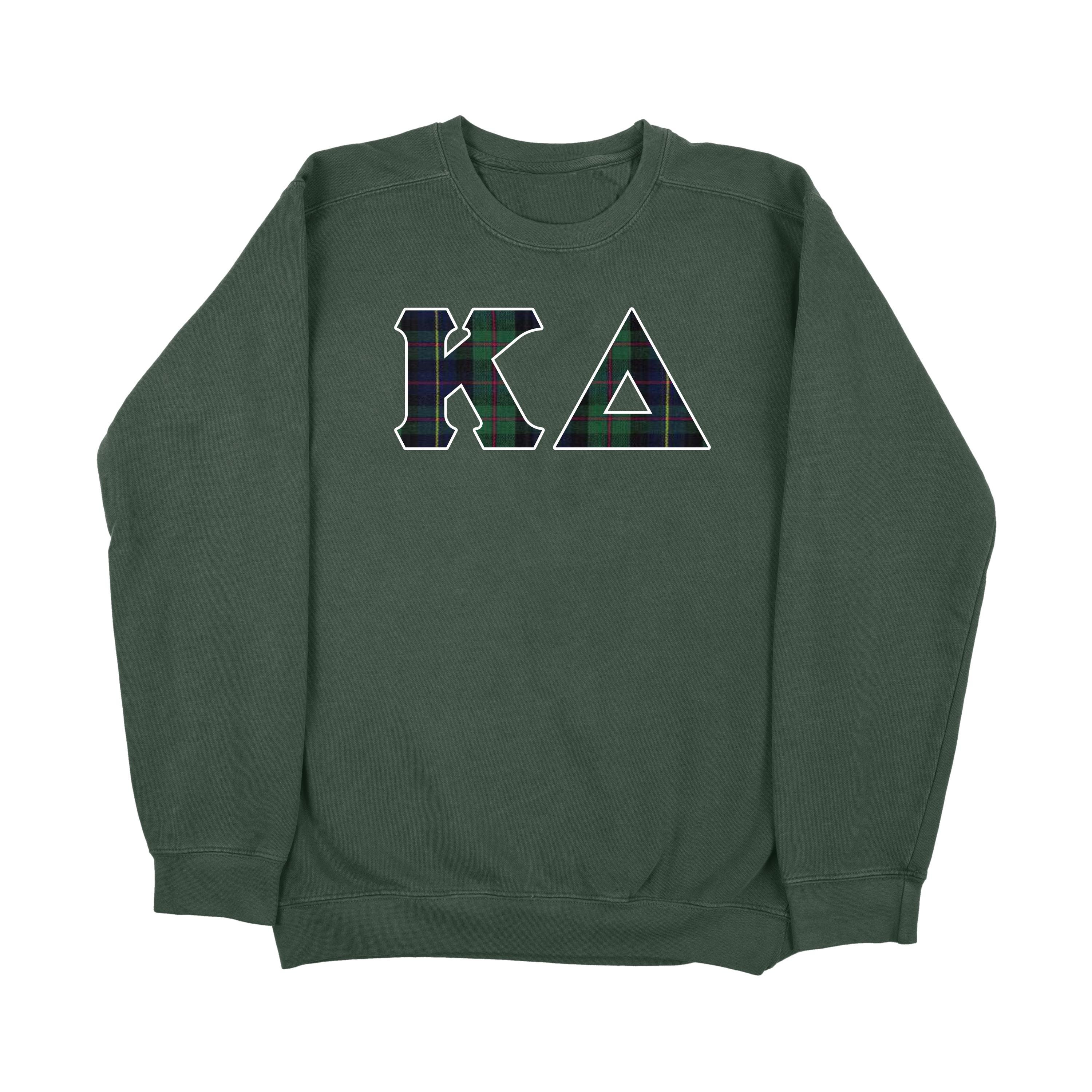 Sudadera de hermandad con bordado a cuadros de Kappa Delta Dad