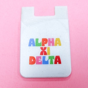 Cartera para teléfono Shimmer de la hermandad Alpha Xi Delta