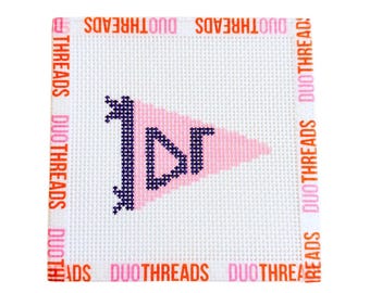 Delta Gamma Sorority Pennant Needlepoint Canvas