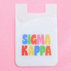 Cartera para teléfono Shimmer de la hermandad Sigma Kappa