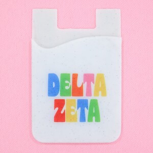 Cartera para teléfono Shimmer de la hermandad Delta Zeta
