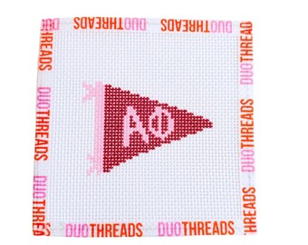 Alpha Phi Sorority Pennant Needlepoint Canvas