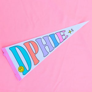 Delta Phi Epsilon Sorority Party Pennant Flag