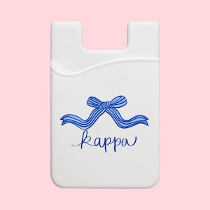 Cartera para teléfono con lazo coqueto de la hermandad Kappa Kappa Gamma