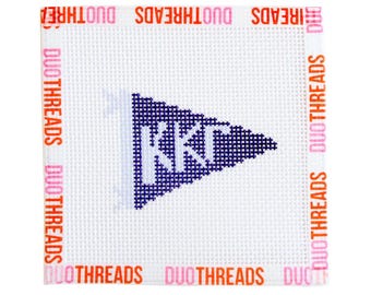 Kappa Kappa Gamma Sorority Pennant Needlepoint Canvas