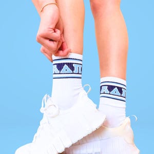 Alpha Delta Pi Sorority Socks