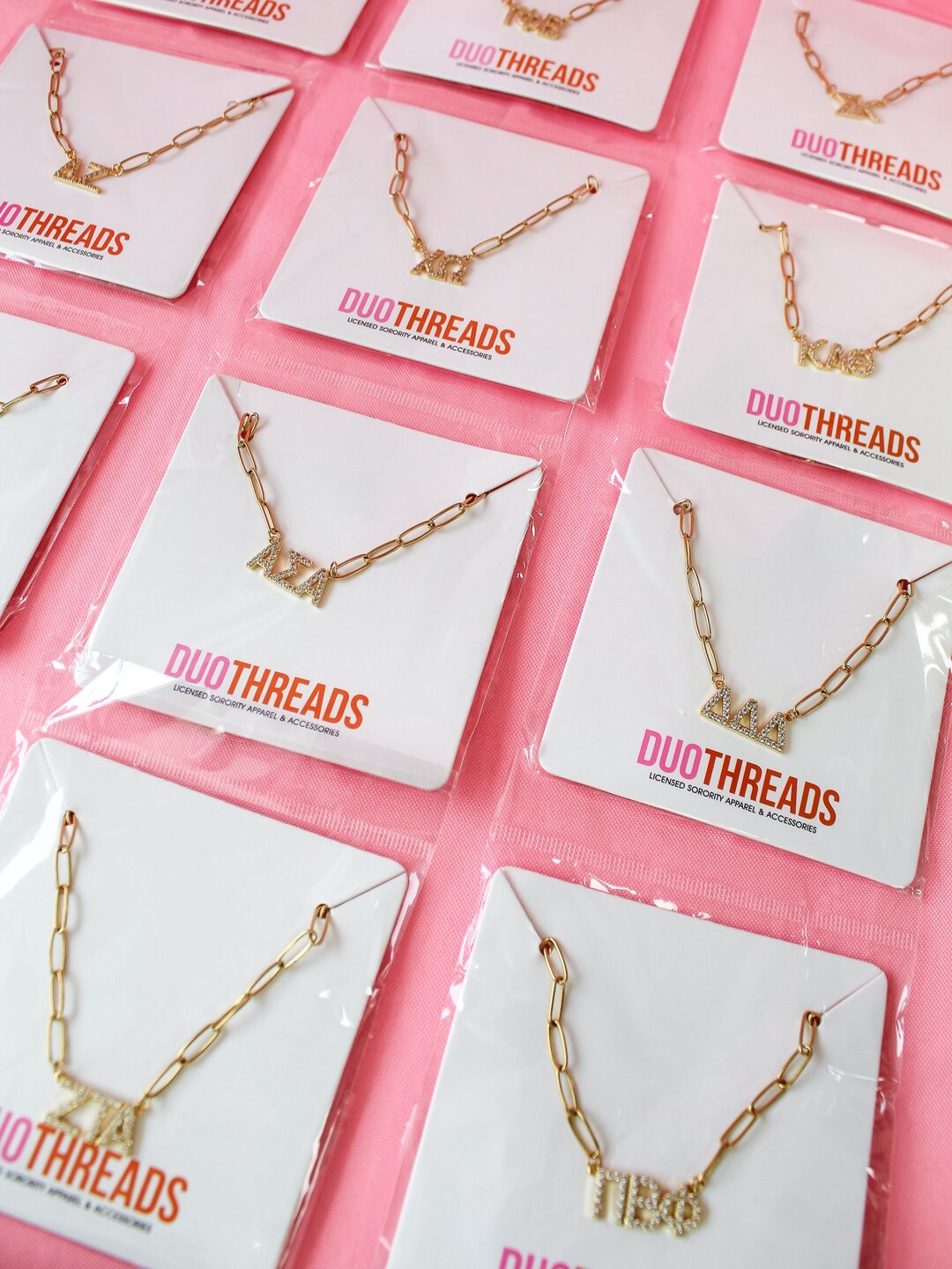 Iridescent Sorority House Necklace