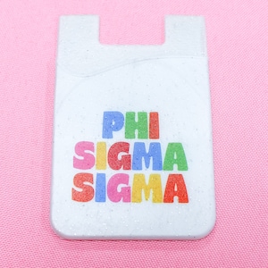 Cartera para teléfono Shimmer de la hermandad Phi Sigma Sigma