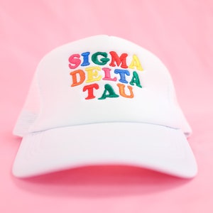 Sigma Delta Tau Sorority Fun Times Trucker Hat //  Sorority / Greek / Big/Little / Recruitment / Sorority Gift