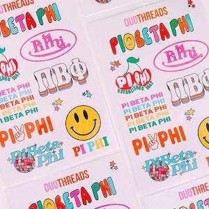 Rainbow Sorority Sticker Sheet