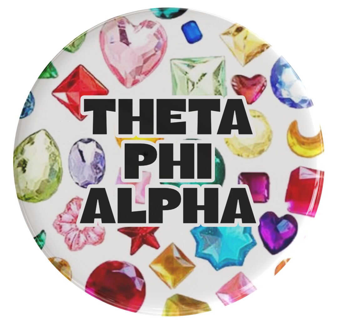 Theta Phi Alpha Bejewled Sorority Button (includes One) // See ...