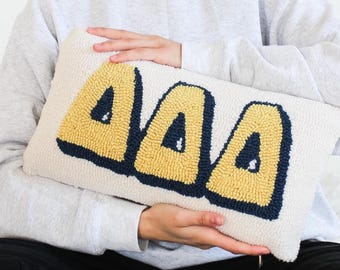 Delta Delta Delta Sorority Hook Pillow