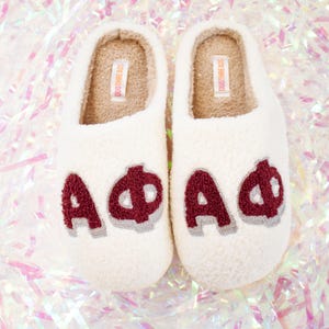 Alpha Phi Sorority Slippers