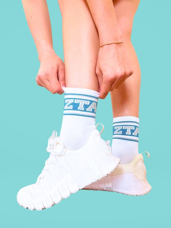 Zeta Tau Alpha Sorority Socks - Etsy