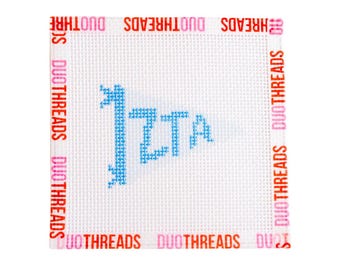 Zeta Tau Alpha Sorority Pennant Needlepoint Canvas
