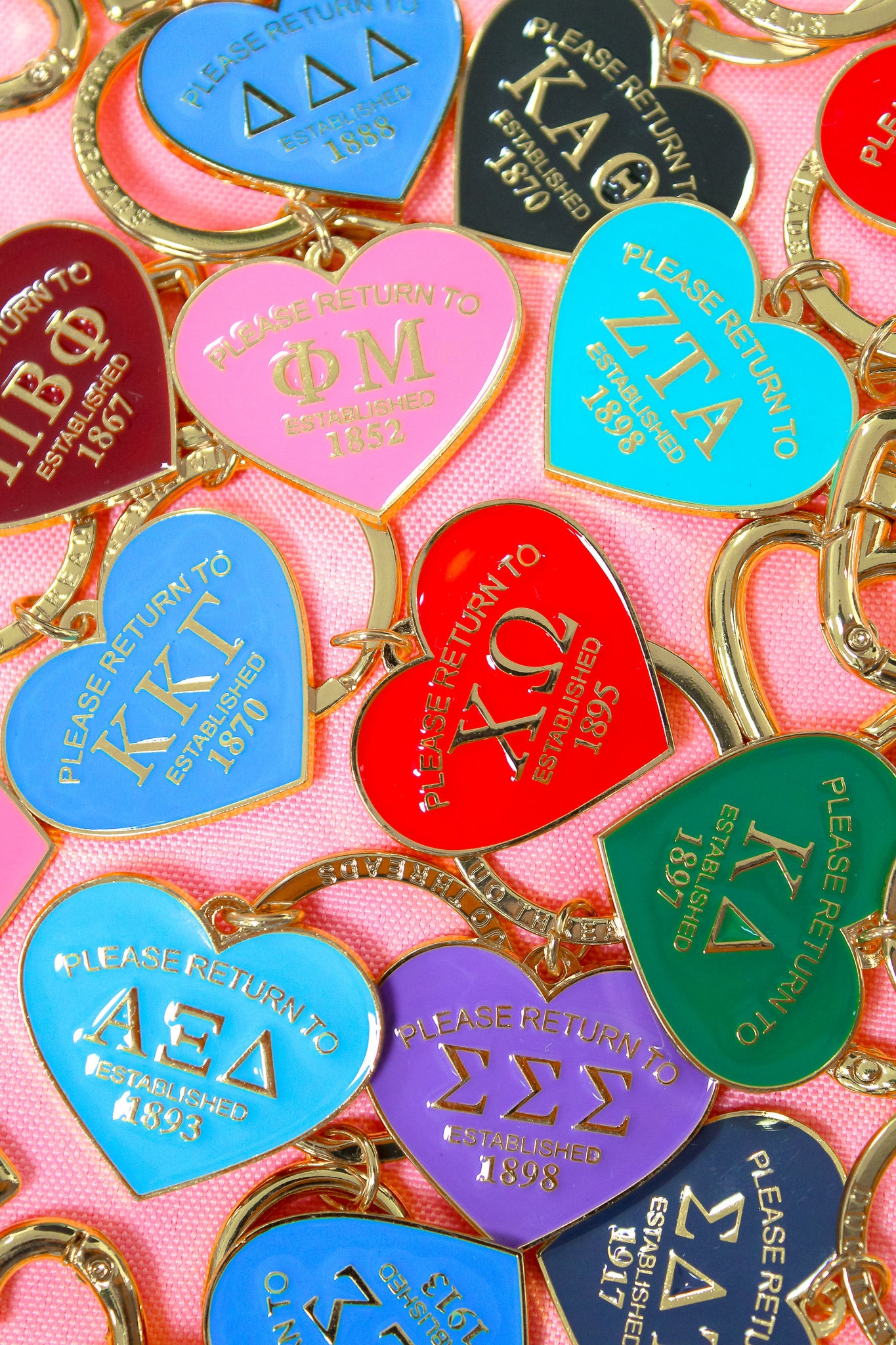 Sorority Please Return Key Ring
