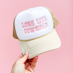 Long Live Cowgirls Embroidered Trucker Hat image 1