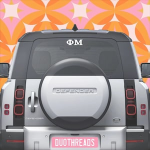 Phi Mu Sorority Car Decal