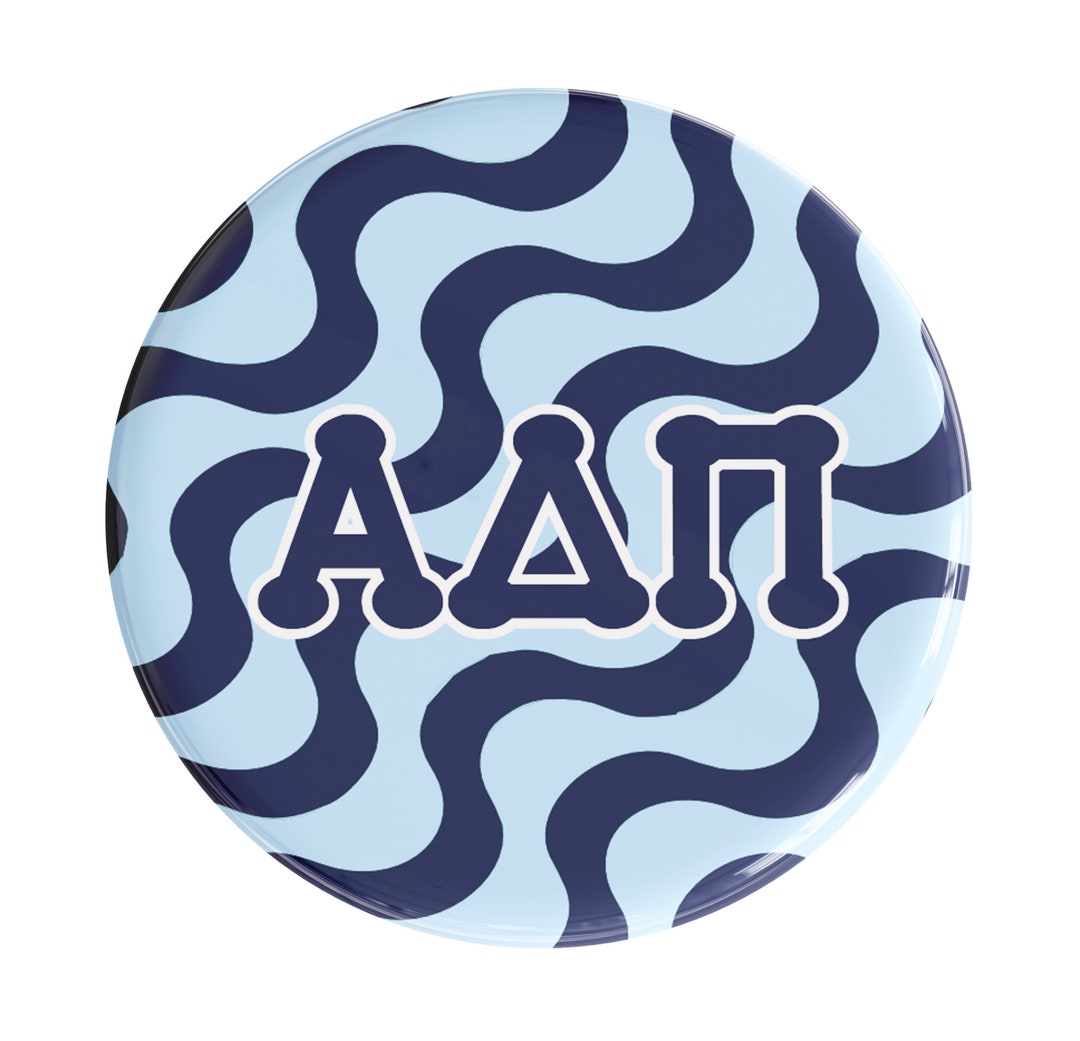 Alpha Delta Pi Groovy Sorority Button (includes One) // See Description ...