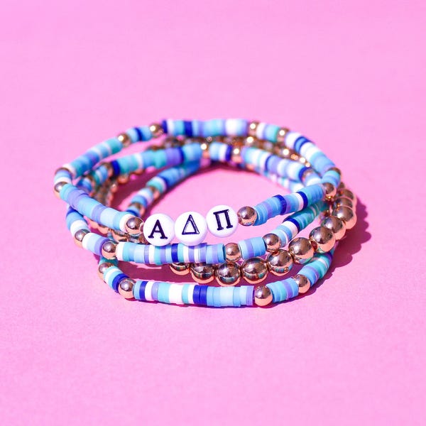 Alpha Delta Pi Gold Bracelet main image 1