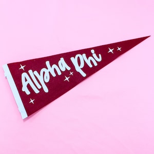 Alpha Phi Sorority Stardust Pennant Flag