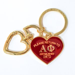 Alpha Phi Sorority Please Return Key Ring