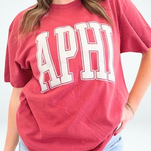 Alpha Phi Sorority Varsity Puff Tee