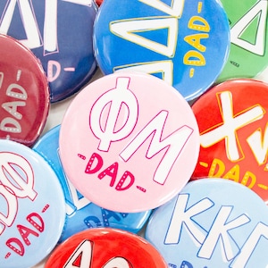 Classic Sorority Dad Gameday Buttons (Includes One)