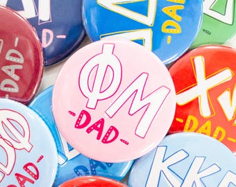 Classic Sorority Dad Gameday Buttons (Includes One)