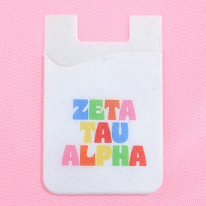 Cartera para teléfono Shimmer de la hermandad Zeta Tau Alpha