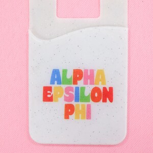 Cartera para teléfono Shimmer de la hermandad Alpha Epsilon Phi