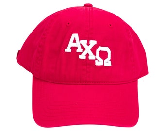 Alpha Chi Omega Sorority Varsity Hat //  Sorority / Greek / Big/Little / Recruitment / Sorority Gift