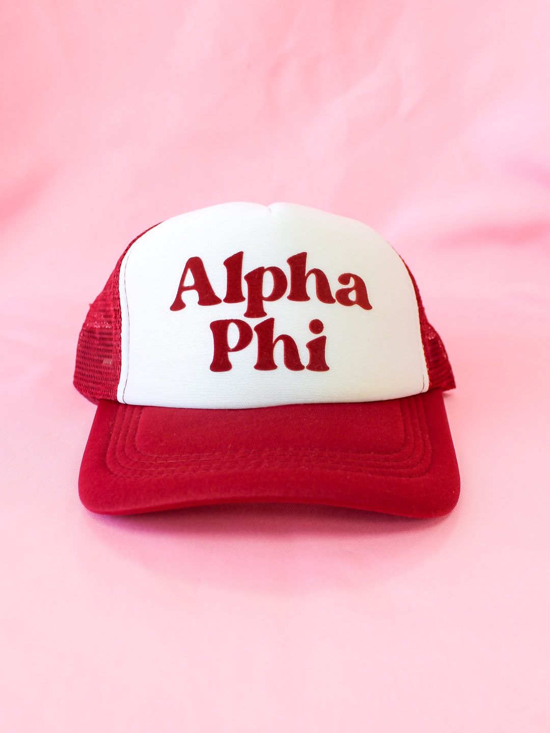 Alpha Phi Traveler Sorority Trucker Hat // Sorority Greek Big