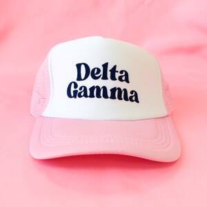 Delta Gamma Traveler Sorority Trucker Hat //  Sorority / Greek / Big/Little / Recruitment / Sorority Gift