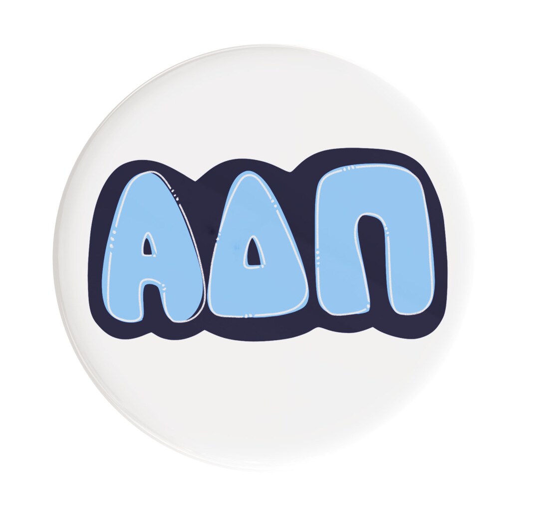 Alpha Delta Pi Bubbly Sorority Button (includes One) // See Description ...