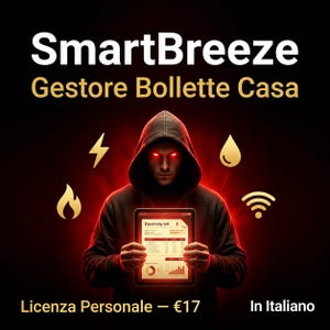 Haushaltsrechnungsmanager auf Italienisch | Offline-App zur Verwaltung von Strom-, Gas-, Wasser- und Internetkosten | Familienbudget. Sie können die App auch an Ihre Bedürfnisse anpassen.