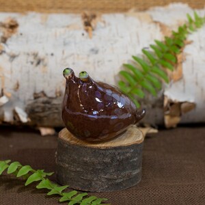 Adorable brown slug figurine gift