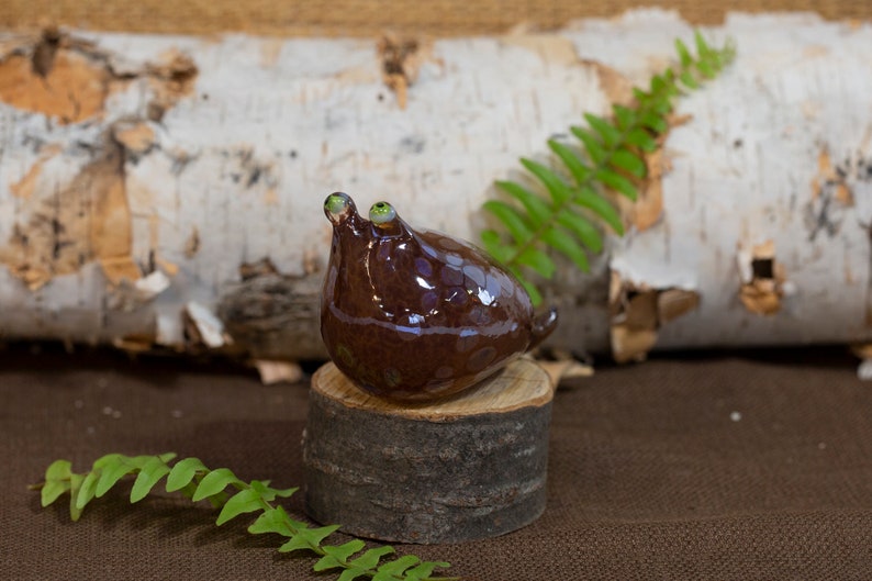 Adorable brown slug figurine gift