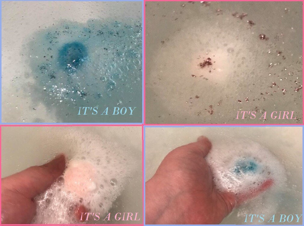 Homemade Gender Reveal Bath Bomb Etsy