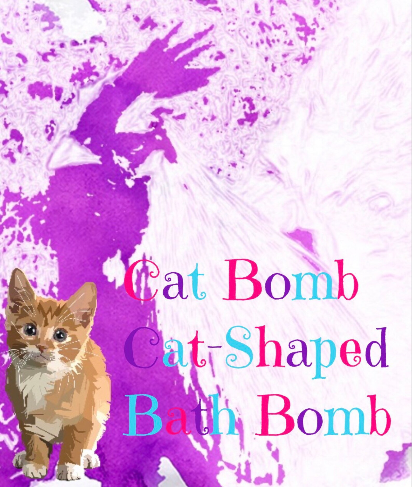 Homemade Cat Bomb CatShaped Bath Bomb Etsy