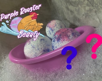 Homemade Gender Reveal Bath Bomb