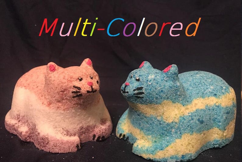 Homemade Cat Bomb Cat-Shaped Bath Bomb | Etsy