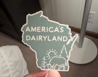 Wisconsin "America's Dairyland" Sticker