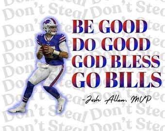 Josh Allen MVP, Go Bills! PNG File (Digital File)